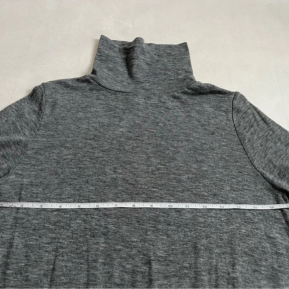 Gazelle Women's Small Gray Lightweight Thin Turtleneck Long Sleeve Shirt NWT - Picture 7 of 9